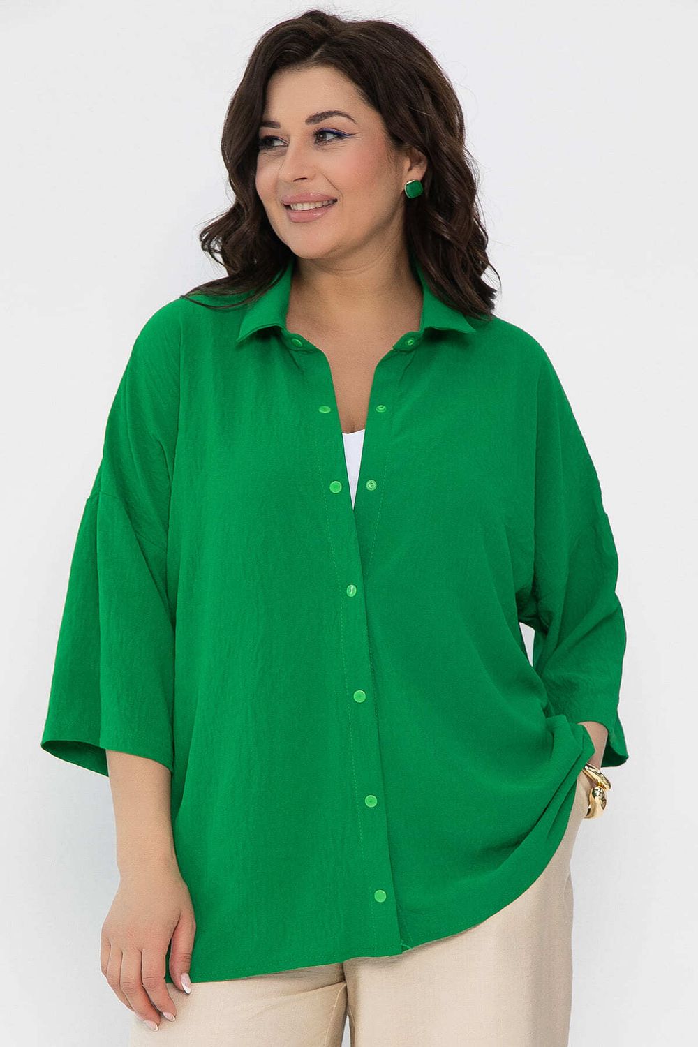 Рубашка Медея (зеленая) Б13428-13М LT Collection