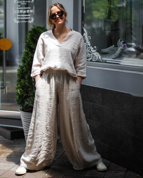 Брюки, цвет, бежевый, Италия