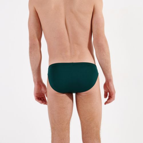 Мужские трусы слипы темно-зеленые HOM TENCEL SOFT Comfort Micro Briefs 402463_4000DG