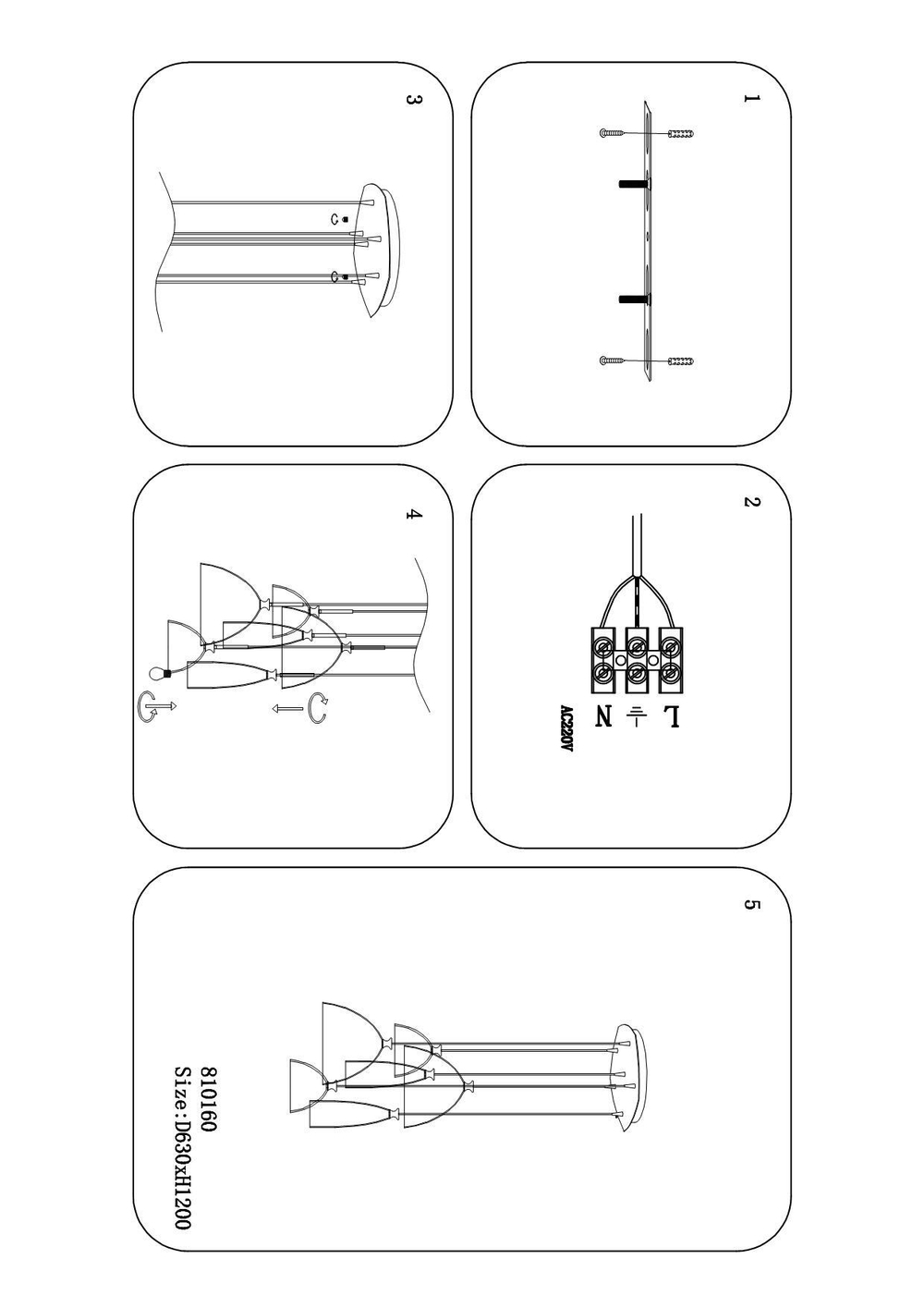 Подвесной светильник Agola Lightstar 810160