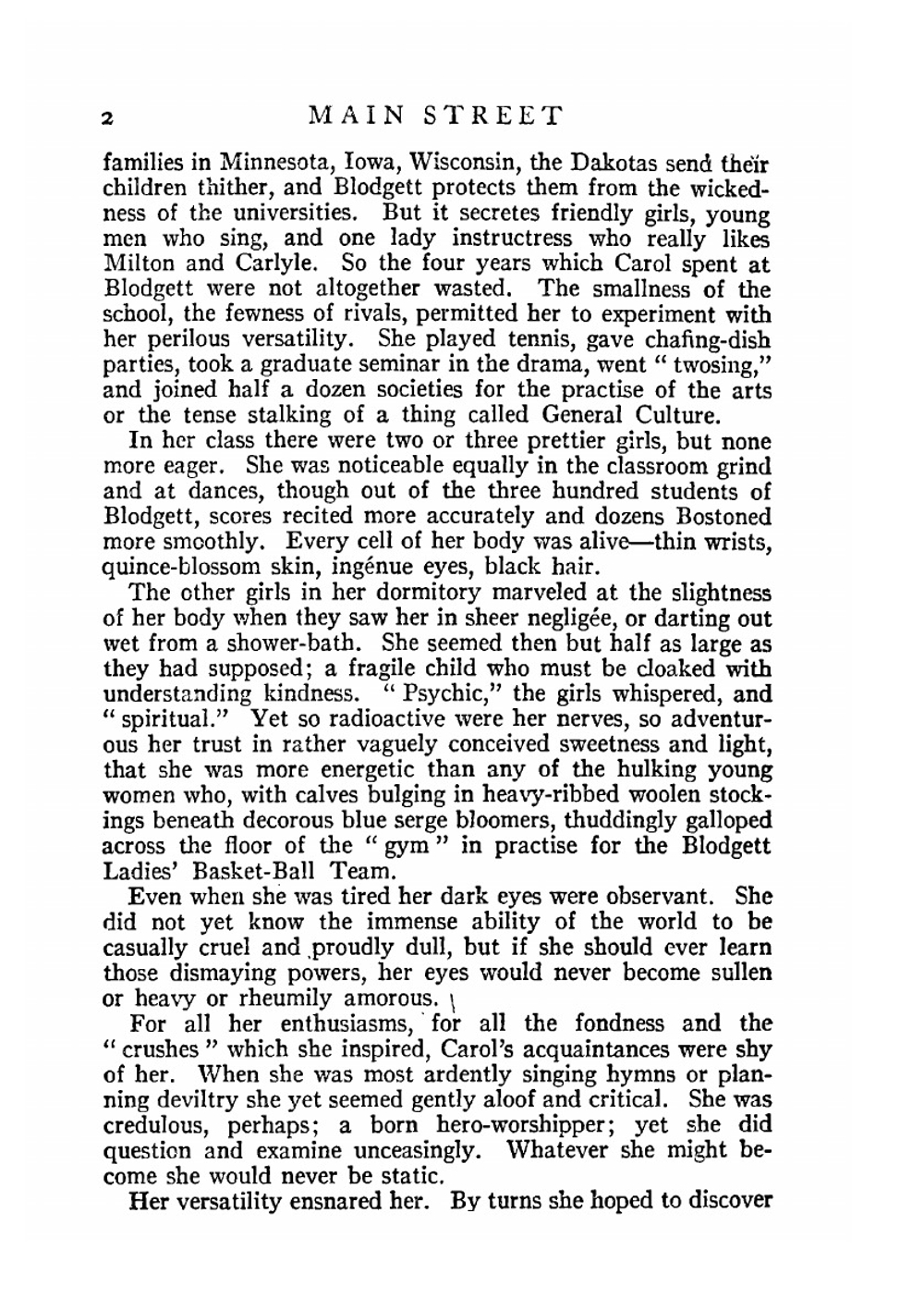 Main Street: the story of Carol Kennicott | Sinclair Lewis