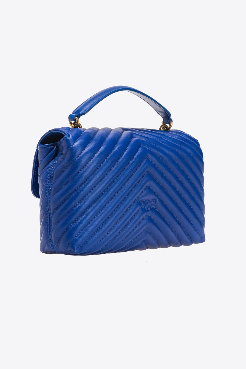 LADY LOVE BAG PUFF CHEVRON – clematis blue-antique gold