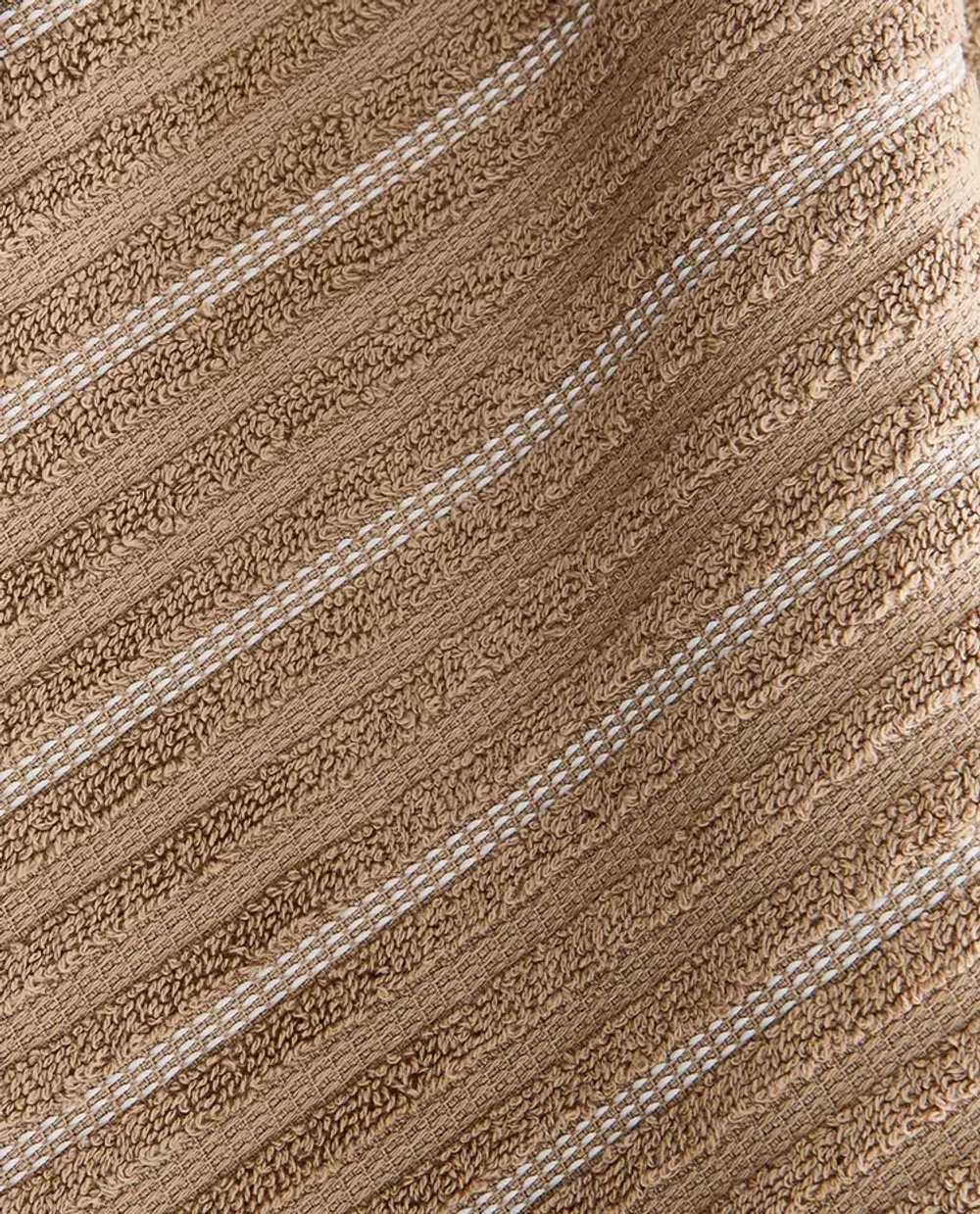 ZARA HOME КУХОННОЕ ПОЛОТЕНЦЕ ИЗ МАХРОВОГО ХЛОПКА В ПОЛОСКУ, БЕЖЕВЫЙ