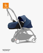 Коляска Stokke YOYO3 Newborn Pack рама белая White 2 в 1 Air France Blue