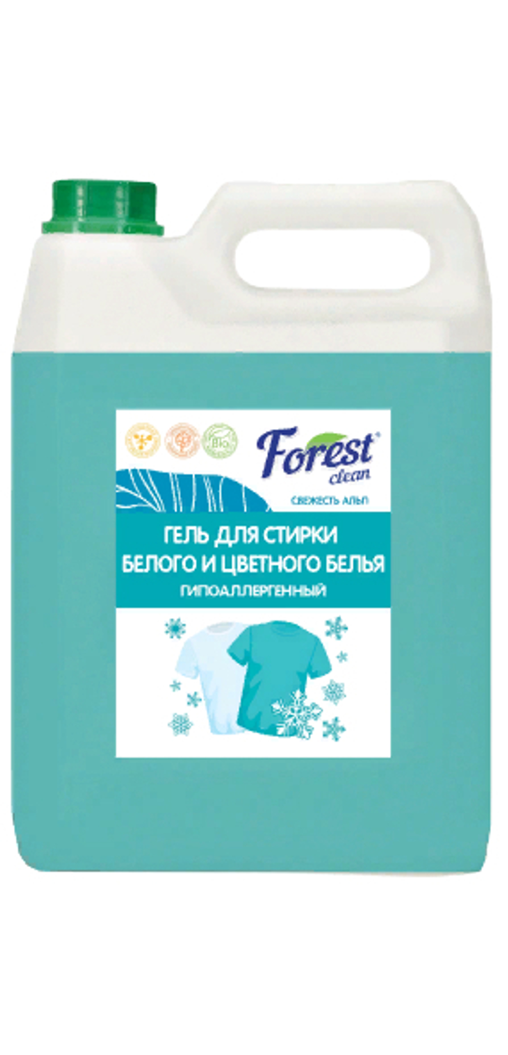 Forest Clean гель для стирки белья “Свежесть Альп” 5л
