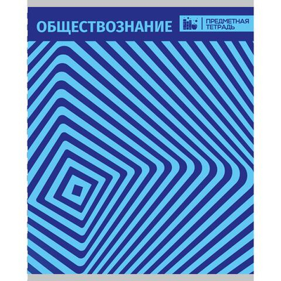Тетрадь предметная А5 Обществознание 40л клетка "Абстракция Грин" (Академия Групп)