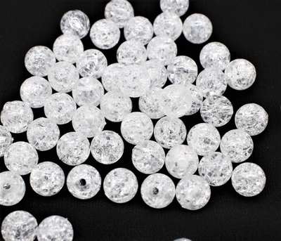 Бусины пришивные акрил, Ø 10 мм, 50 гр