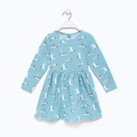 Платье на кулирке А.9-60-4. серо-голубой, р.98 9588726 (Luneva)