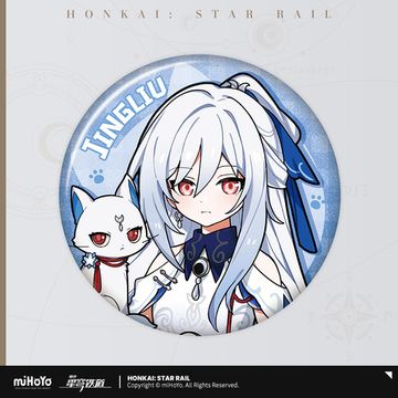 Значок Honkai Цзинлю Jingliu Tiny Cat Series 42171 (10013160/080525/5198437/3, Китай)