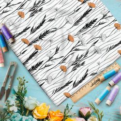 Ткань Барби минималистичный луг