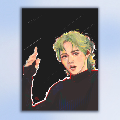 Арт принт / yourtarae / ATEEZ / Ёсан