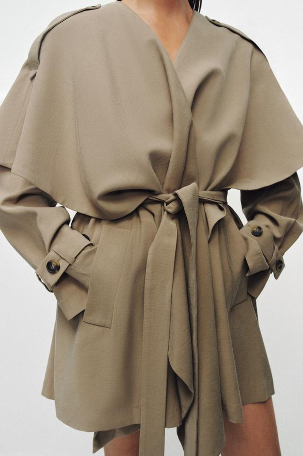 ZW COLLECTION КОРОТКИЙ ТРЕНЧКОТ - ZARA