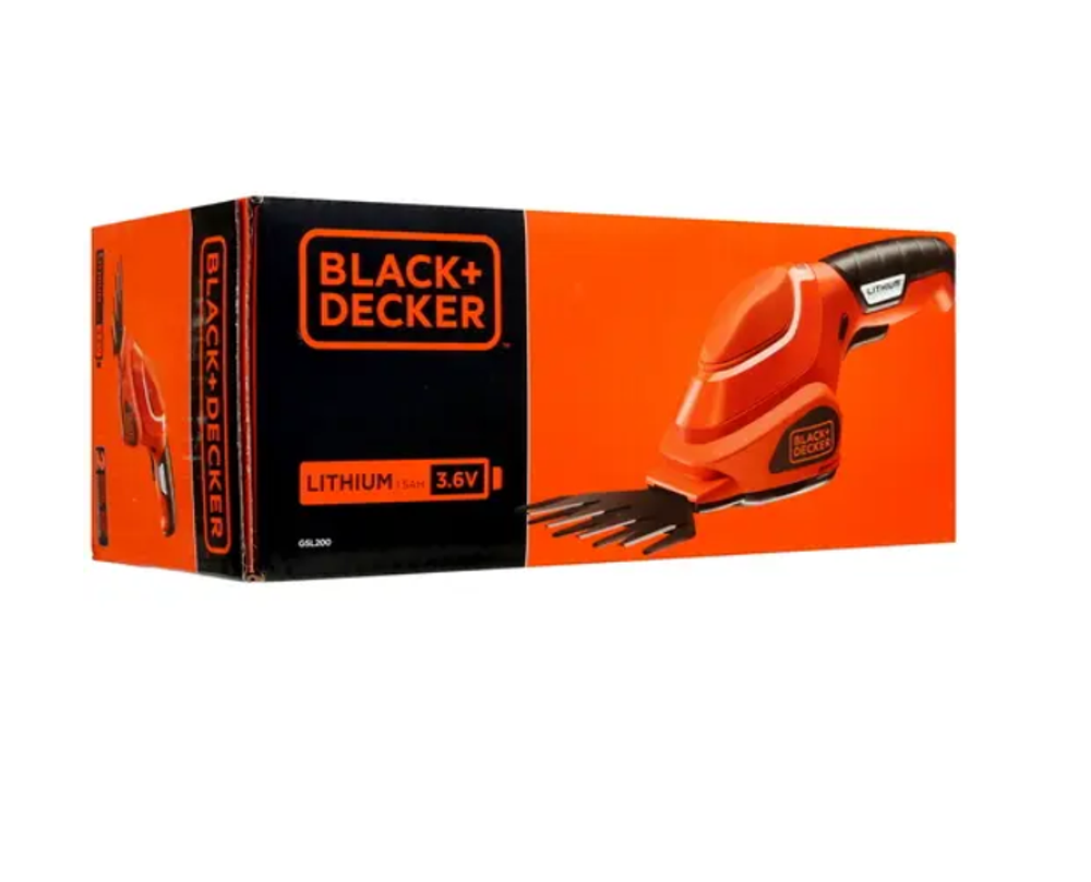 Ножницы аккумуляторные Black Decker GSL200 3.6 В 1x1.1 Ач АКБ и ЗУ входит в комплект