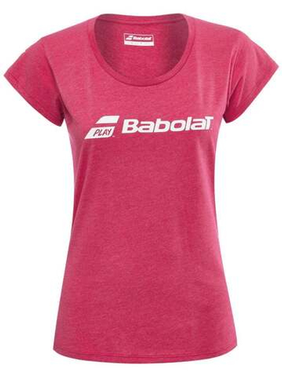 Футболка для девочки теннисная Babolat Exercise Tee Girl - red rose heather
