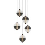 Подвесной светильник MD24022079-5A black/smoky