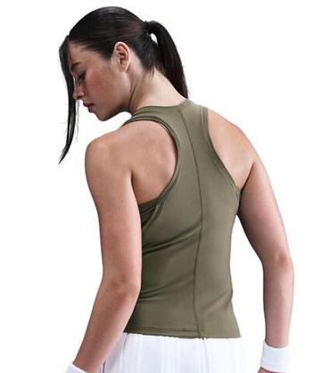Женский топ теннисный Nike Dri-Fit Victory - medium olive/white