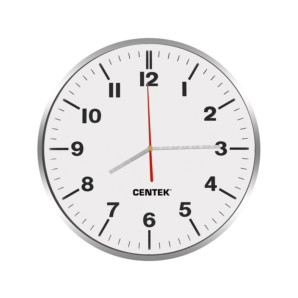Часы настенные CENTEK CT-7100 кварцевые, круглые d - 300 мм