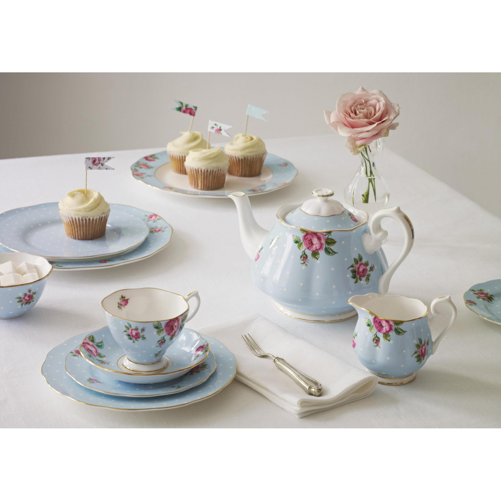 Royal Albert Тарелка для завтрака Polka Blue 20 см POLBLU25811