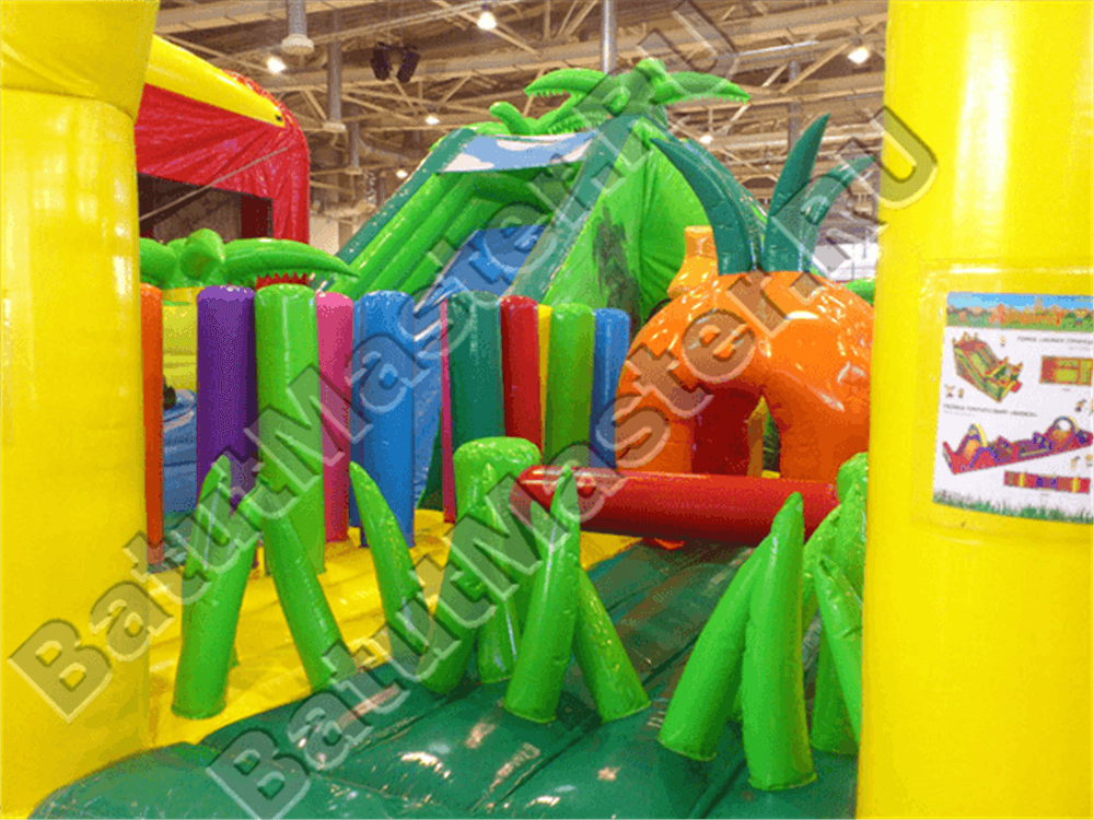 Надувной коммерческий батут "Джунгли"