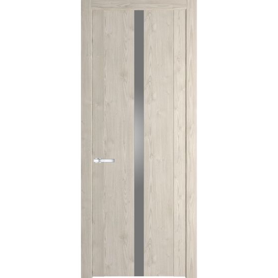 Межкомнатная дверь Profil Doors 1.8N каштан светлый стекло серебро матлак