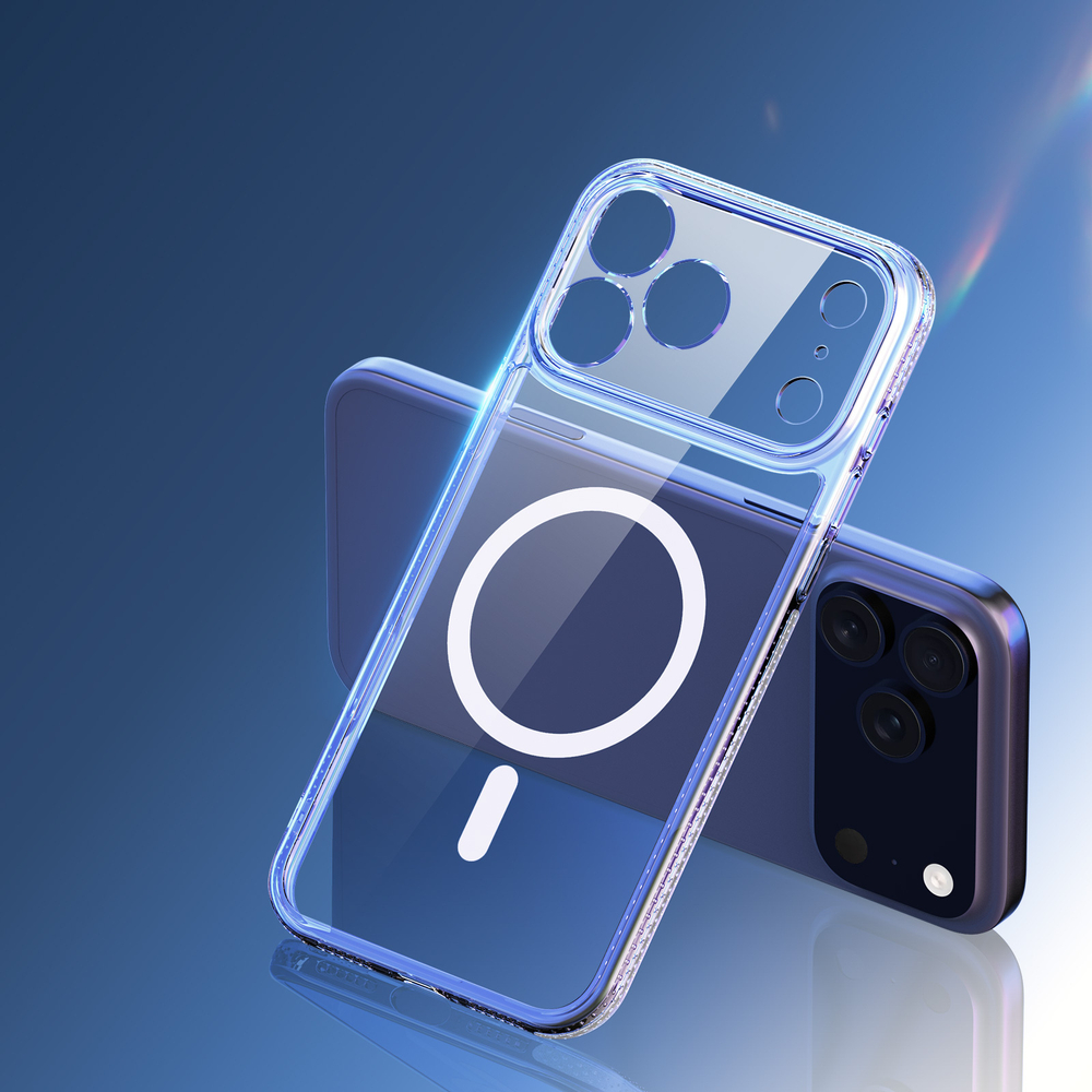 Усиленный прозрачный чехол с поддержкой MagSafe от Dux Ducis для iPhone 17 Pro Max, серия Clin Mag Series Case