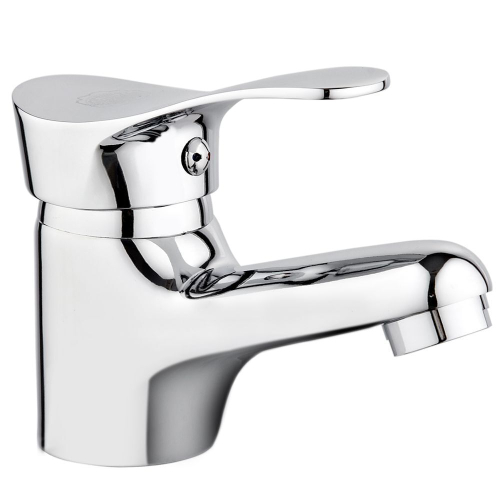 Смеситель для раковины, РМС, корот изл, с картриджем, хром, SL86-001
