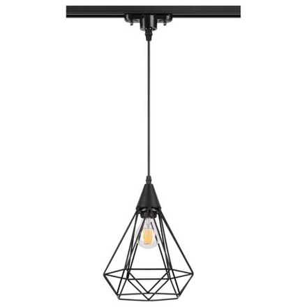 370421 PORT NT19 252 черный Светильник трековый однофазный трехжильный IP20 E27 50W 220V ZELLE