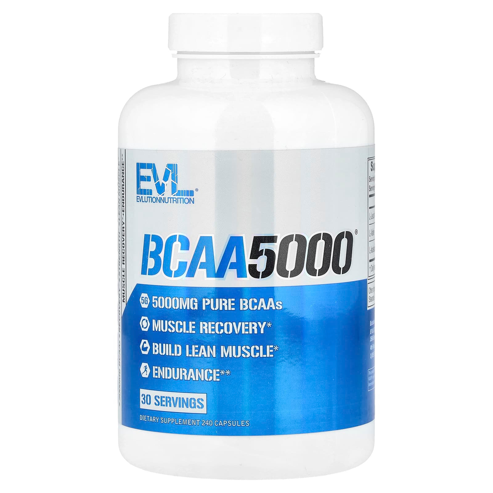 EVLution Nutrition, BCAA5000®, 240 капсул