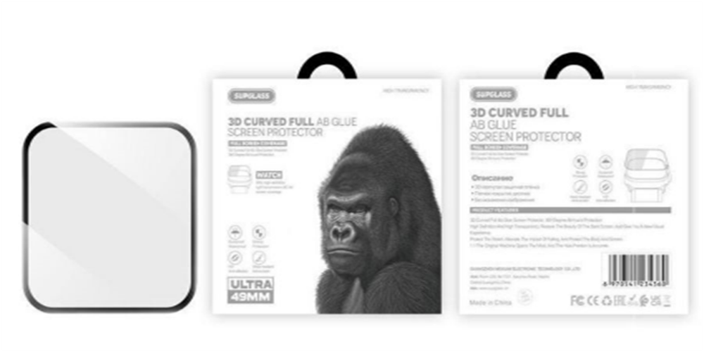 SupGlass XC-50 3D Curved full AB Glue Screen Protector 40mm series 4/5/6/SE