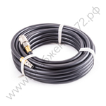 Резиновый маслостойкий воздушный шланг с фитингами Rapid, 20 бар, 15х9 мм, 15 м. AERO