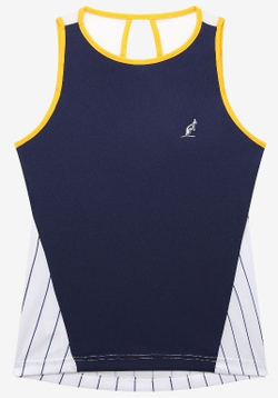 Женский топ теннисный Australian Ace Vest With Print W - небесный