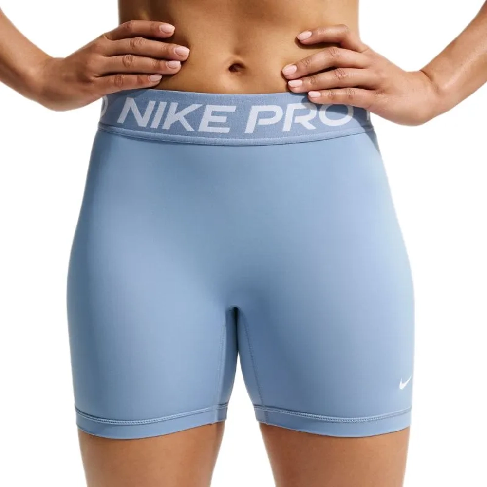 Женские теннисные шорты Nike Pro Dri-Fit 365 5in - work blue/white