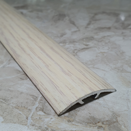 Порог-стык 30мм "DO-5" 2,7м Дуб беленый ламинир. алюм.