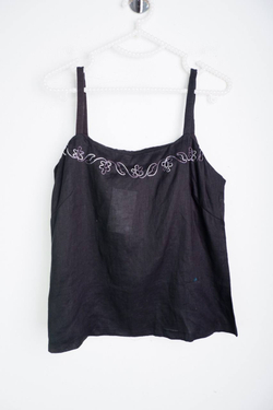 Топ льняной, визуально на 44 размер