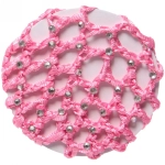 Сетка на пучок «Ballet style - Стразики», микс 6 цветов, d-10см