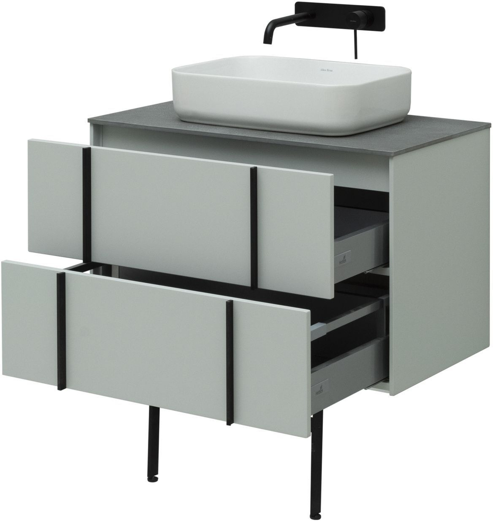 Тумба с раковиной Allen Brau Reality 1.32005.PWM 80 рapyrus white matt