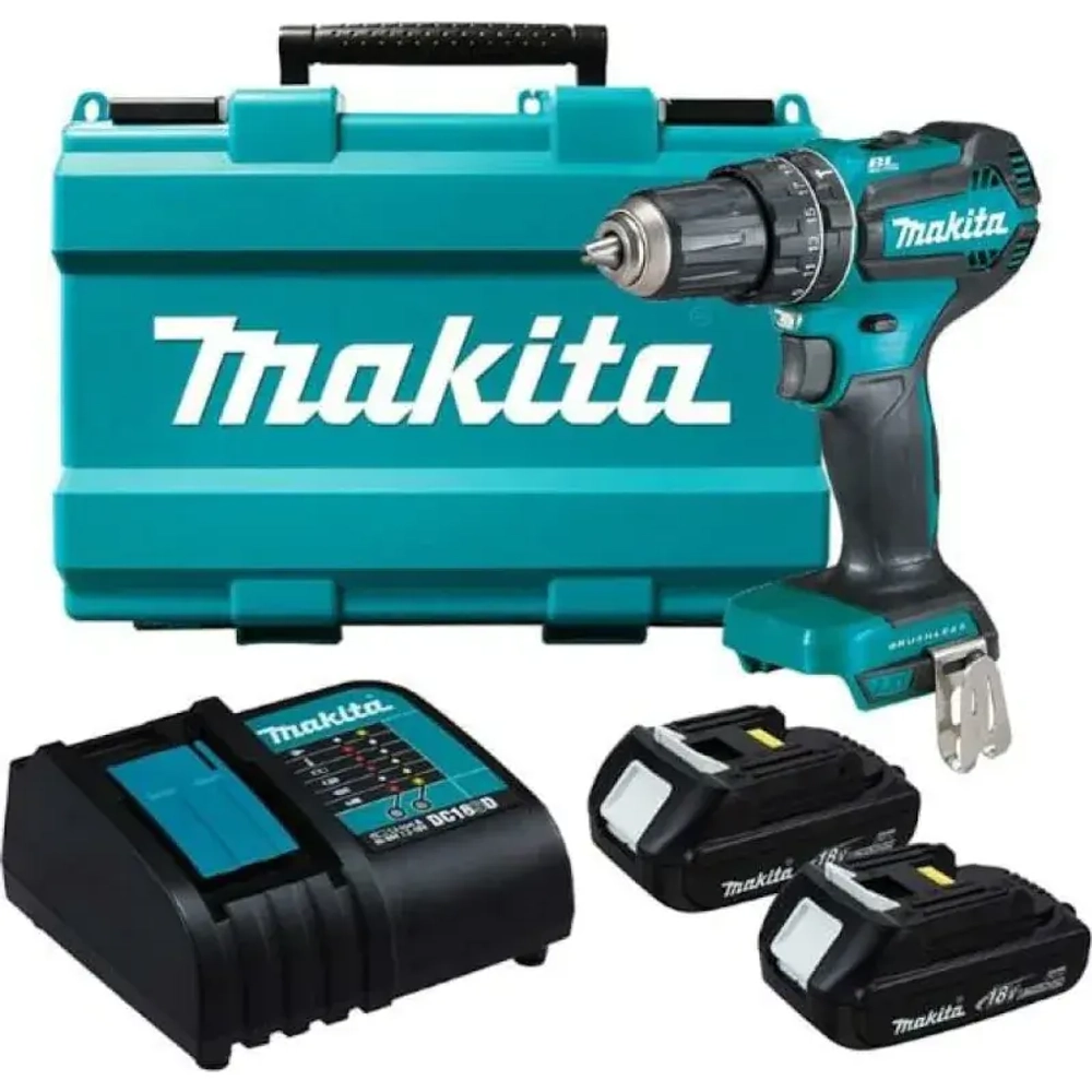 Makita DHP485SYE дрель аккумуляторная (2 x 1.5 Ач, ЗУ)