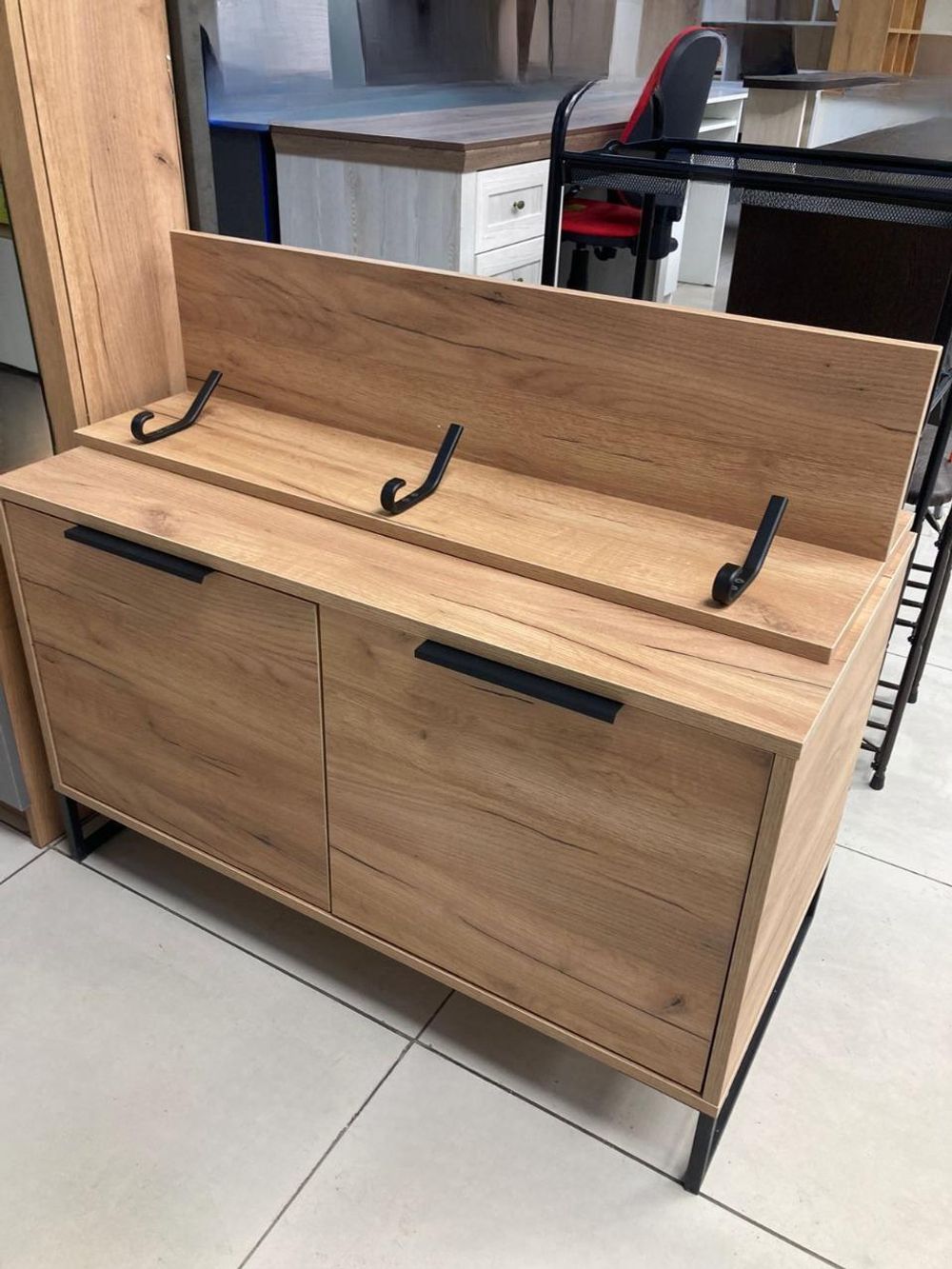 Прихожая Лофт дуб крафт золотой