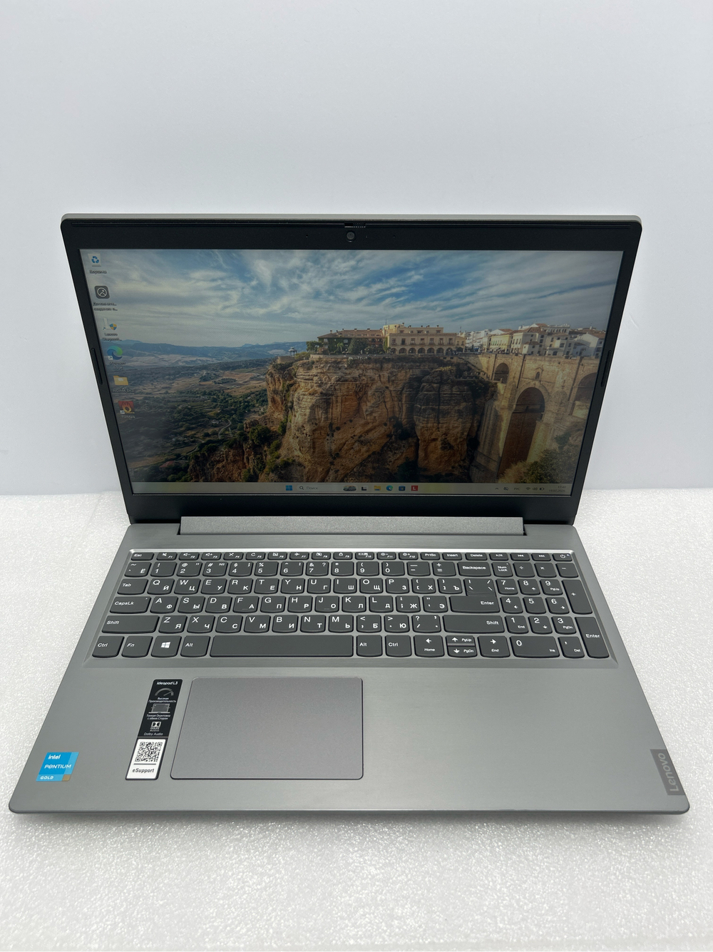 Ноутбук Lenovo IdeaPad L3 15ITL6 (82HL008WRU) 15.6"/Intel Pentium Gold 7505/RAM 8GB/SSD 256GB/Intel UHD Graphics/IPS/1920x1080/Win10/Подсветка кл-ры: нет/серый. Состояние: B1