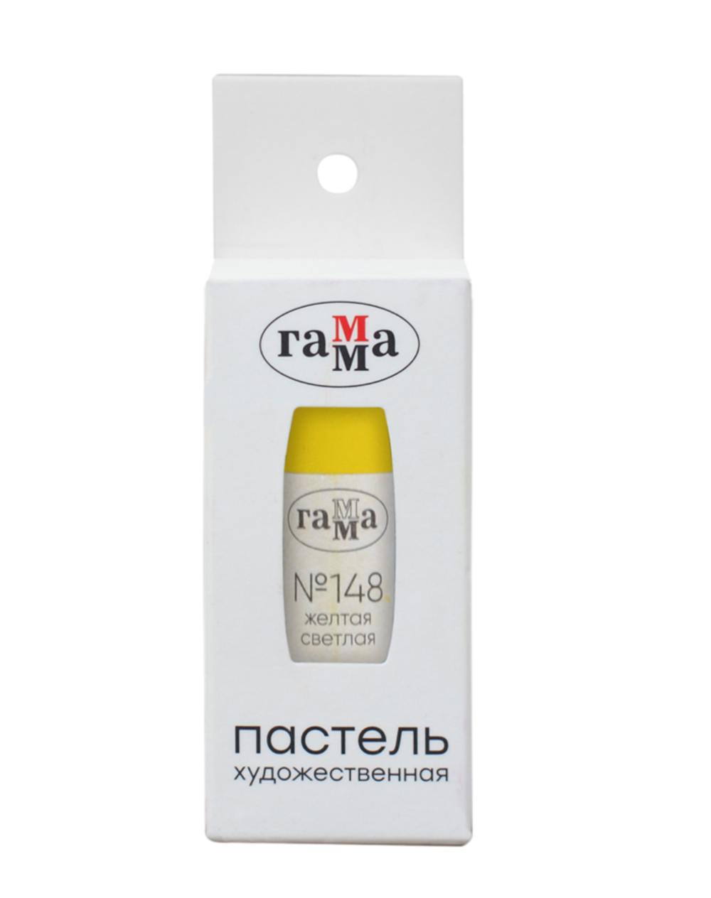 Пастель художественная Гамма, желтая светлая №148, картон. упак., европодвес