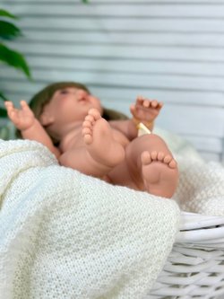 Кукла D Nenes виниловая 34см Lean без одежды (054046W)