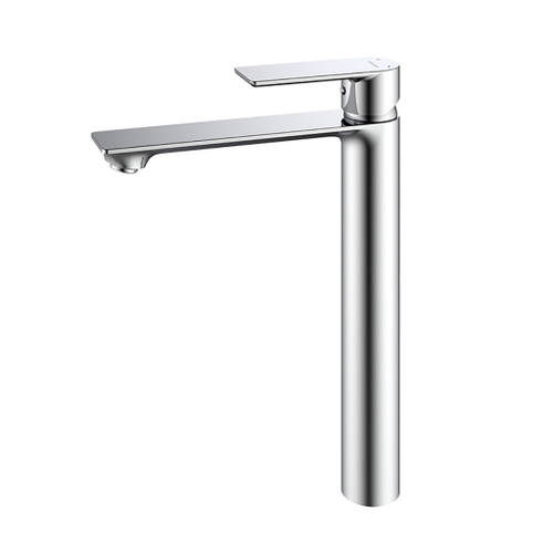 Смеситель для раковины 35к Milardo MAZBN01M01 "Maze" высокий, литой, нерж. сталь,  п/гайку, САТИН