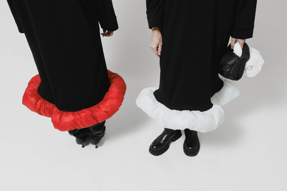 Платье Girls Thumbelina Dress with Long Sleeves, Short, Black and White