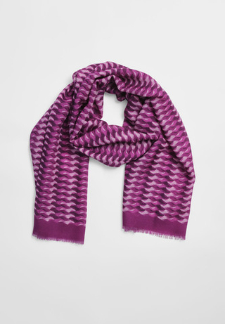 Шерстяной палантин ARGYMAQ VIOLET 68х180