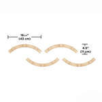 Вешалка настенная slinka, натуральное дерево