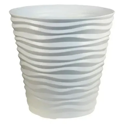 Кашпо ДЮНА D460мм H 450мм 50л Кремовый 0,45,46х0,46м (комплект 3 шт)