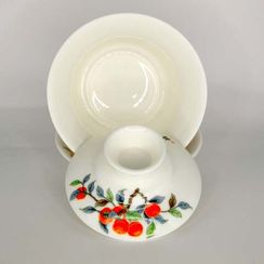 Гайвань Рябина с птичкой, фарфор, 300 мл