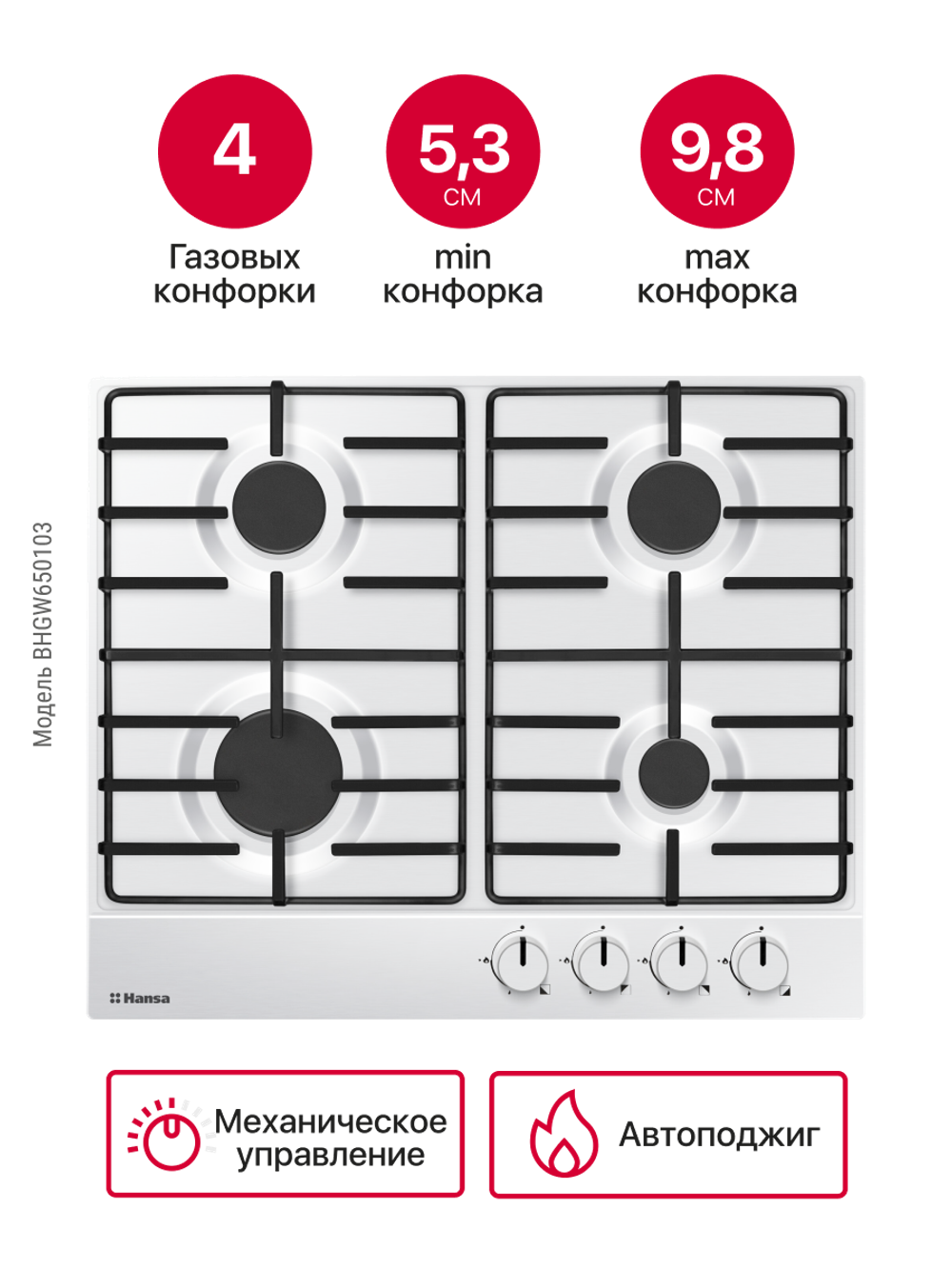 Газовая панель Hansa BHGW650103