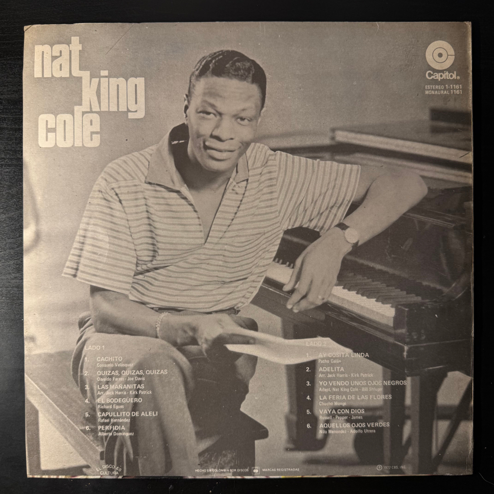 Nat King Cole ‎– En Español (Колумбия 1977г.)