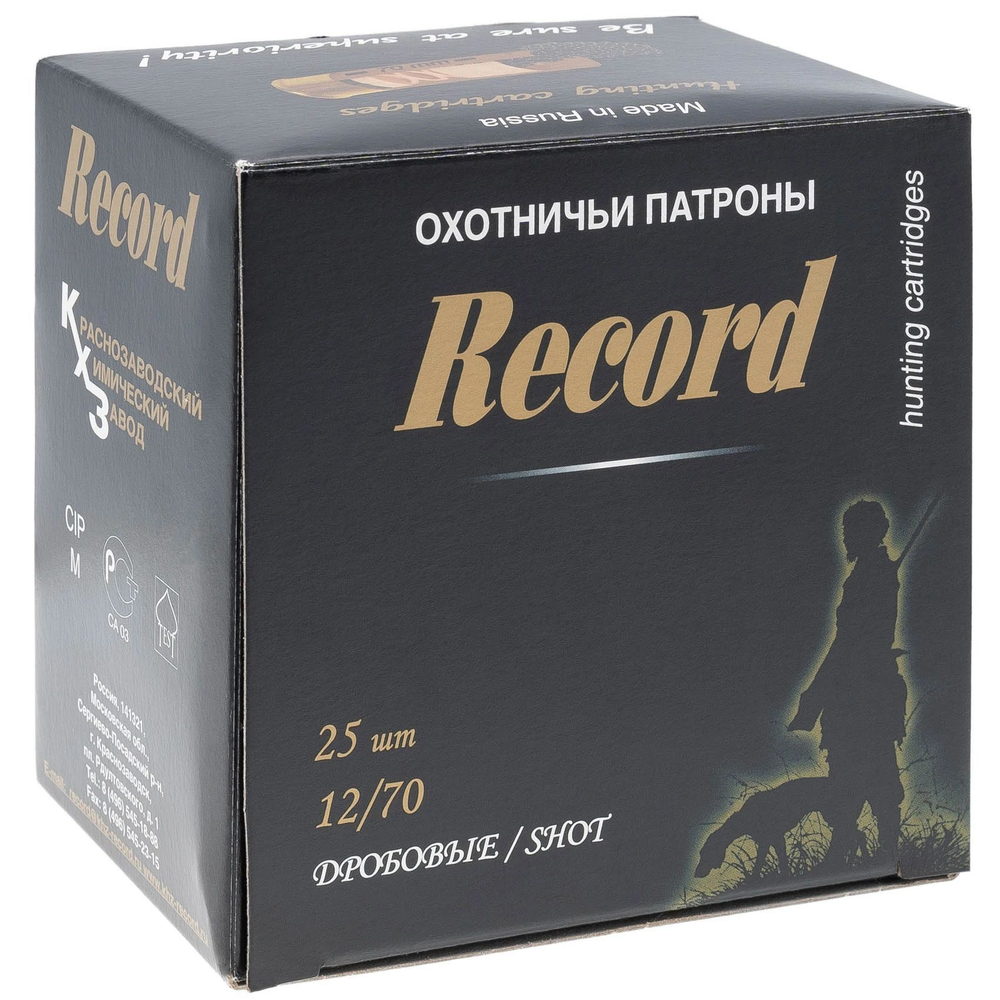 Патрон 12/70 КХЗ №3, коробка 25 шт.